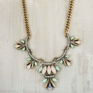 Vintage Mint Green and Light Pink Necklace